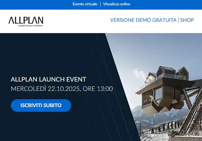 ALLPLAN LAUNCH EVENT - Mercoledì 22.10.2025, ore 13:00