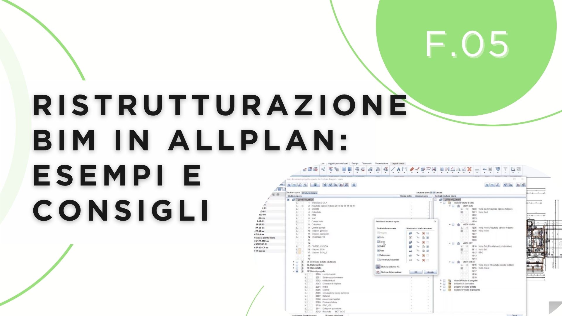 Ristrutturazione BIM in Allplan: esempi e consigli